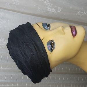 Vintage Midcentury 50's 60's Black Pill box Hat